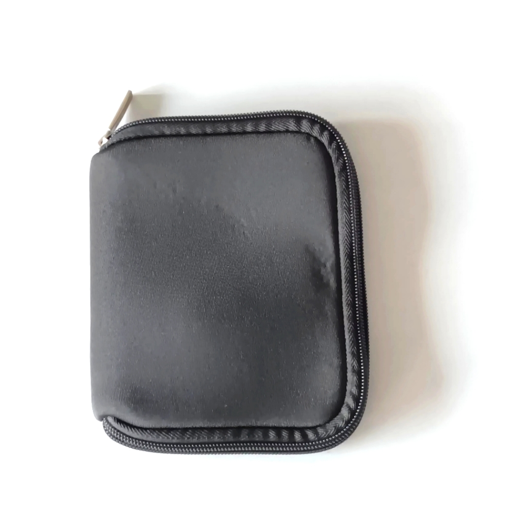 Mosiso Zip Closure Fleece Lined Small Tech Travel Organizer Case 6" Grey Silver